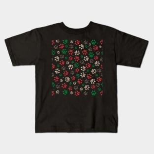 Trace doodle paw prints Kids T-Shirt